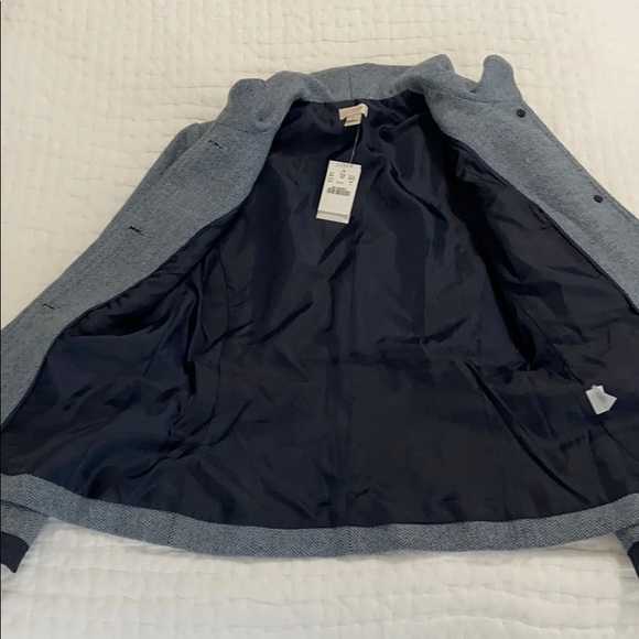 NWT J. Crew Navy Wool Blend Blazer size 0 - Picture 3 of 8
